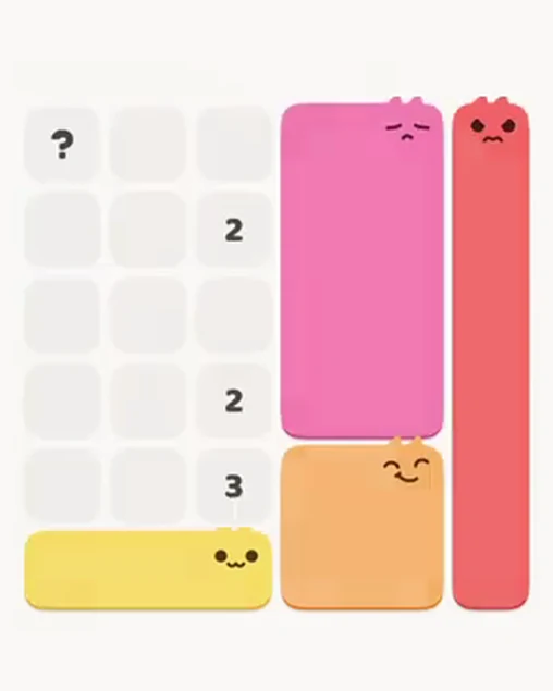 MeowBlock Level 19 after step 4, placing the 3-cell horizontal block at the lower-left area