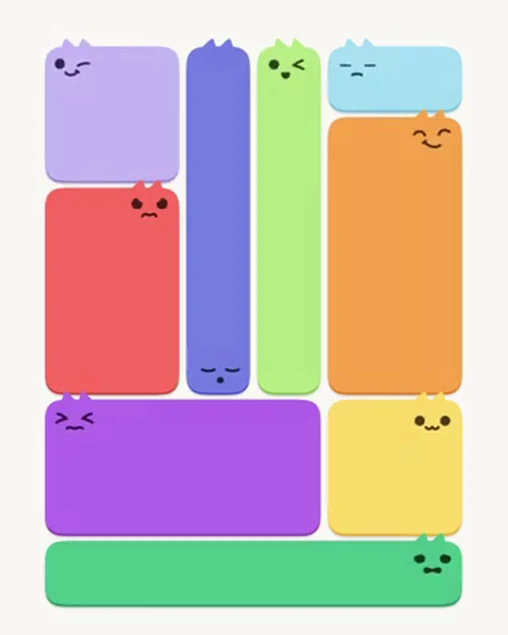 MeowBlock Level 25 after step 9, placing the 4-cell square block at the upper-left area