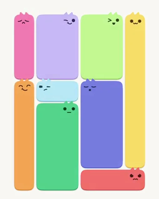 MeowBlock Level 27 after step 9, placing the 3-cell vertical block at the upper-left area