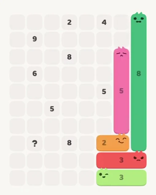 MeowBlock Level 30 after step 5, placing the 5-cell vertical block at the middle-right area