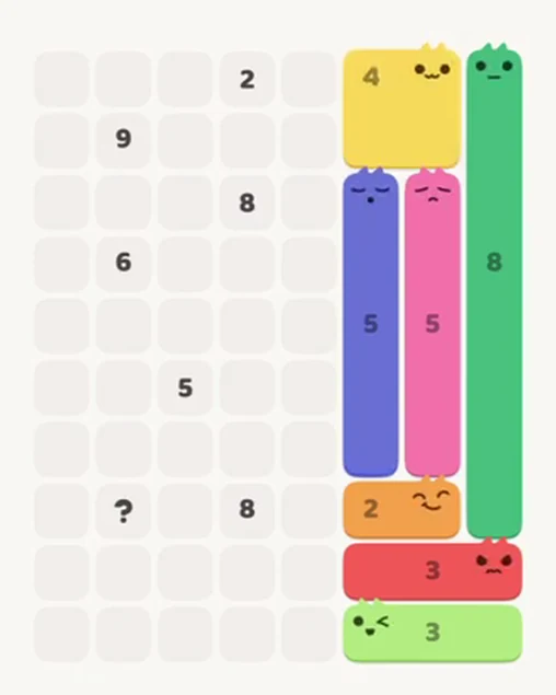 MeowBlock Level 30 after step 7, placing the 4-cell square block at the upper-right area