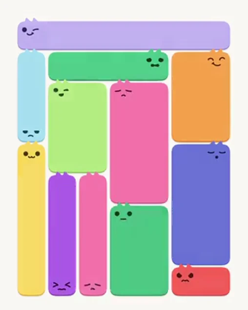 MeowBlock Level 33 after step 12, placing the 6-cell rectangular block at the lower center