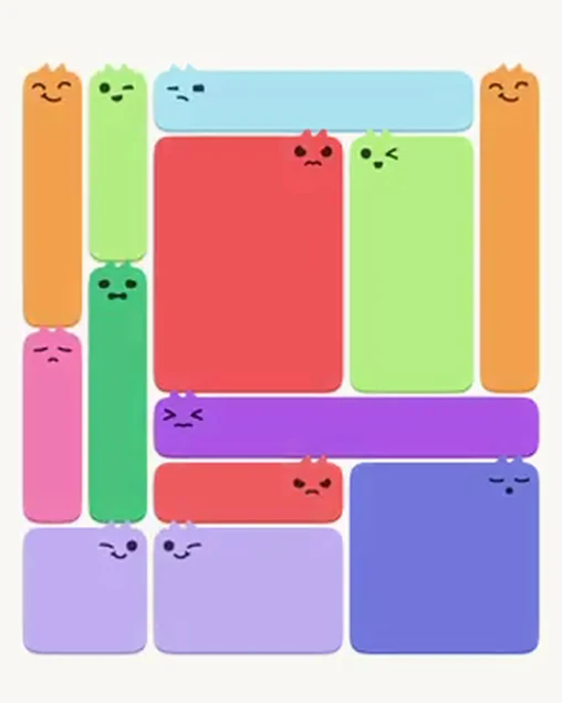 MeowBlock Level 35 after step 13, placing the 3-cell vertical block at the upper-left area