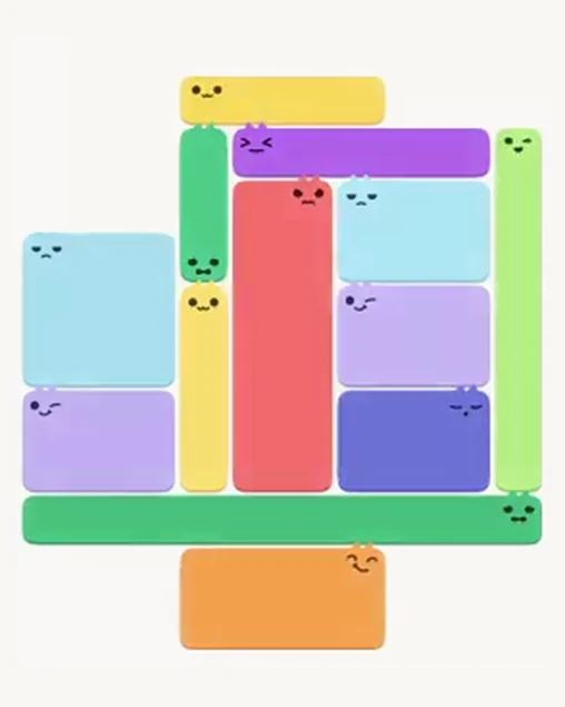 MeowBlock Level 37 after step 13, placing the 6-cell rectangular block at the lower-right area