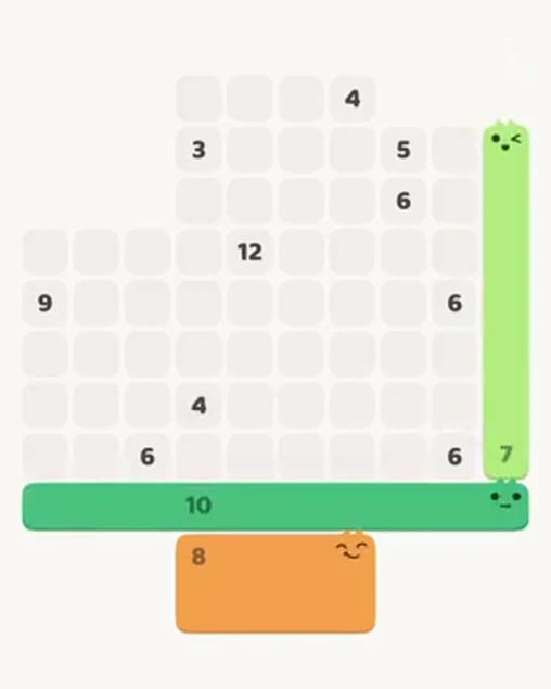 MeowBlock Level 37 after step 3, placing the 10-cell horizontal block at the lower center
