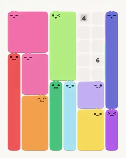 MeowBlock Level 49 after step 11, placing the 9-cell square block at the upper-left area