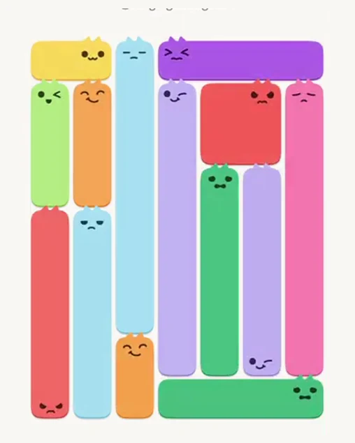 MeowBlock Level 57 after step 14, placing the 5-cell vertical block at the lower-right area
