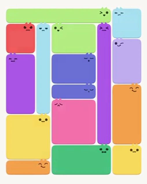MeowBlock Level 60 after step 16, placing the 6-cell rectangular block at the lower-left area