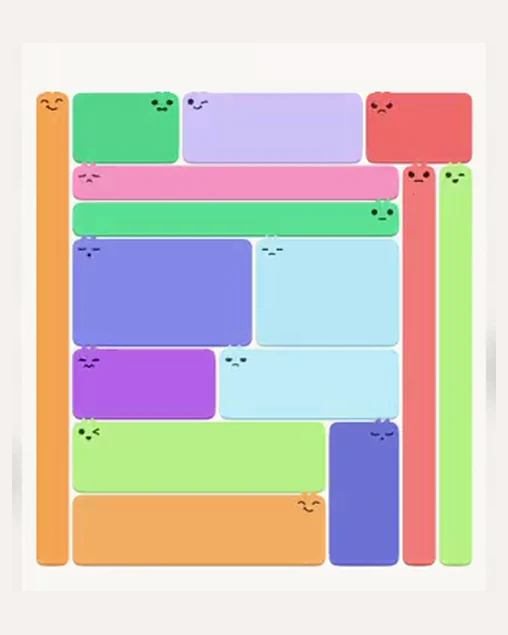 MeowBlock Level 65 after step 15, placing the 12-cell rectangular block at the middle-right area