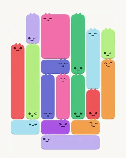 MeowBlock Level 68 after step 17, placing the 2-cell vertical block at the upper-right area