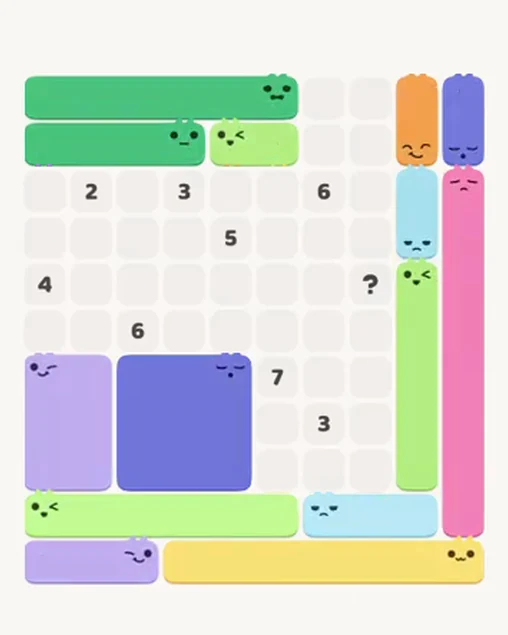 MeowBlock Level 69 after step 14, placing the 3-cell horizontal block at the lower-right area