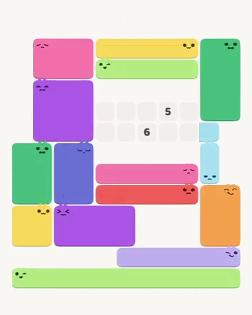 MeowBlock Level 81 after step 15, placing the 3-cell vertical block at the middle-right area