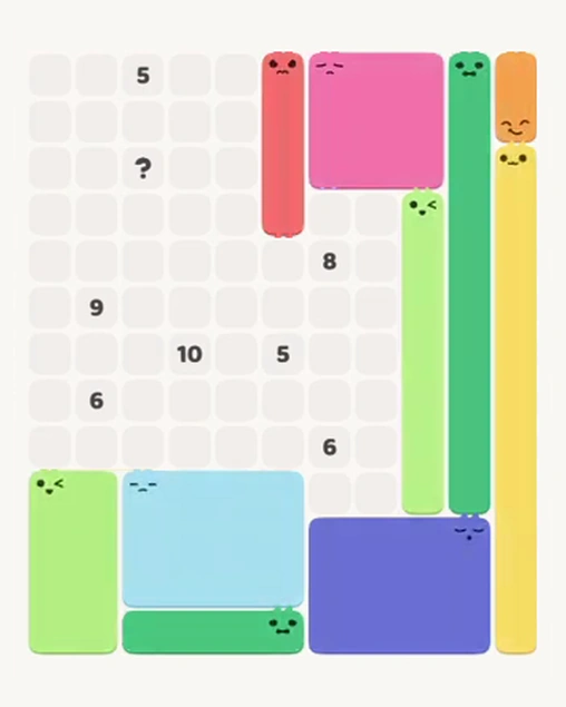 MeowBlock Level 90 after step 10, placing the 7-cell vertical block at the middle-right area