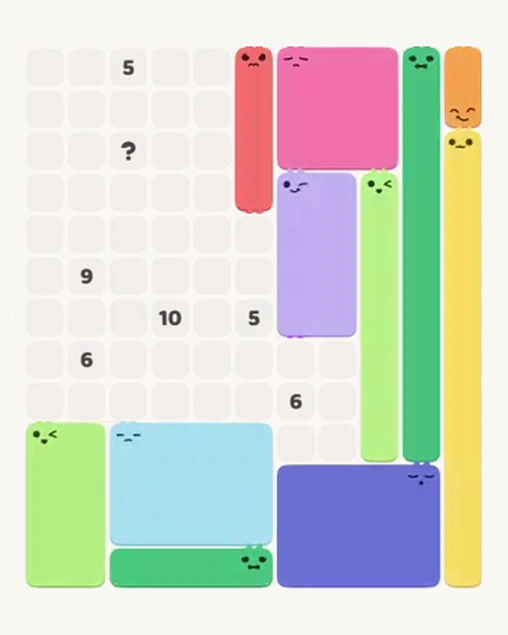 MeowBlock Level 90 after step 11, placing the 8-cell rectangular block at the middle-right area