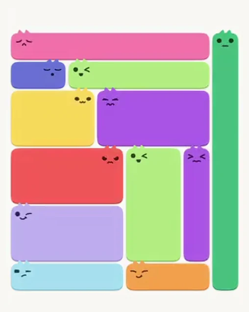 MeowBlock Level 91 after step 12, placing the 4-cell vertical block at the lower-right area