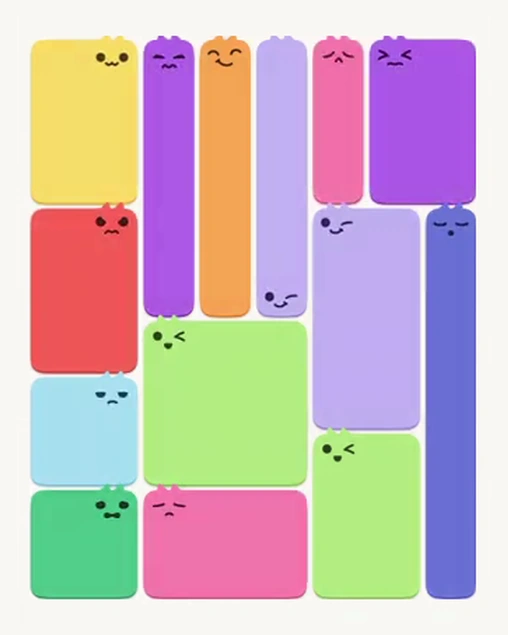 MeowBlock Level 97 after step 14, placing the 3-cell vertical block at the upper-right area